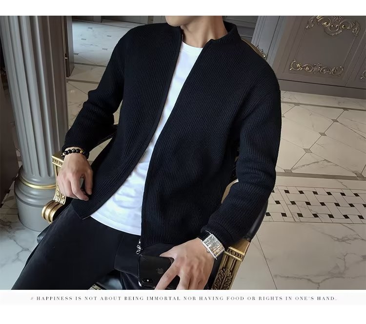 Milan Knit Jacket – Slim Zip-Up