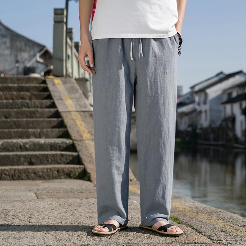 Linen Lounge Trousers – Relaxed Fit