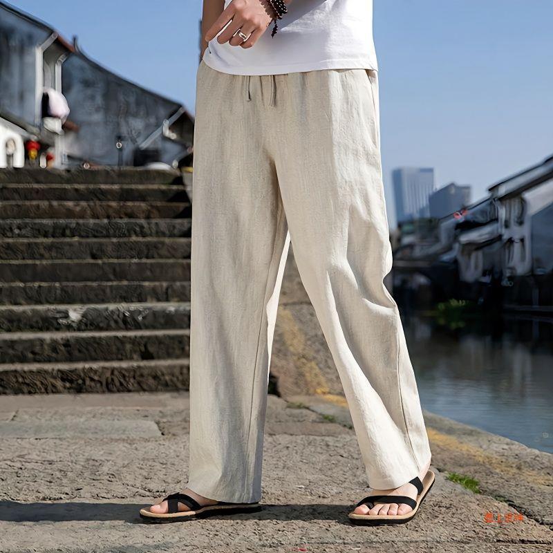 Linen Lounge Trousers – Relaxed Fit