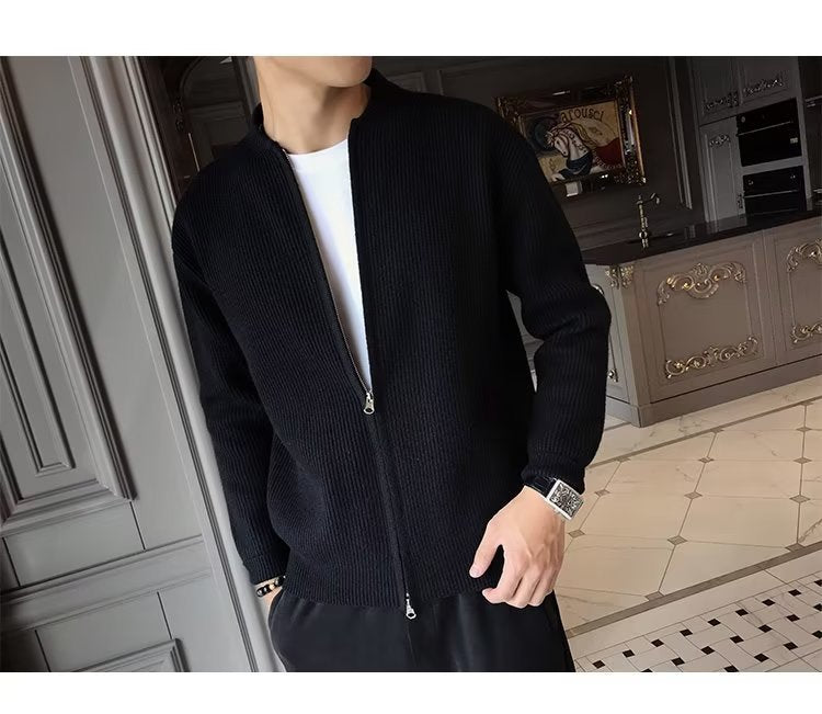 Milan Knit Jacket – Slim Zip-Up