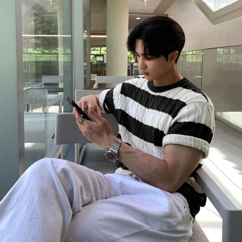 Nice Coast Tee – Summer Stripe Knit