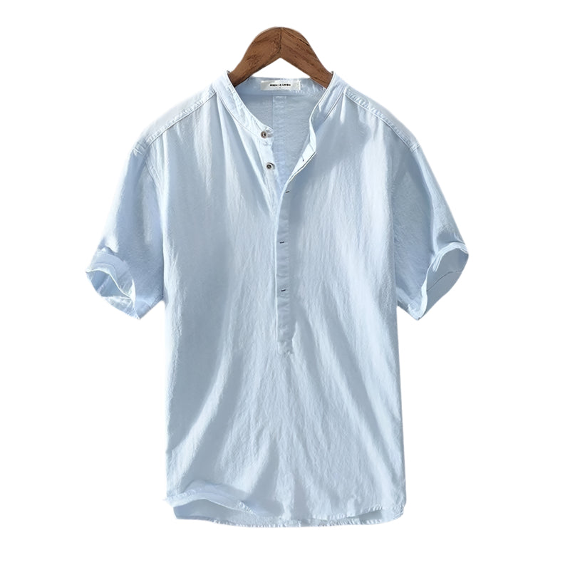 Yachat Linen Shirt – Striped Summer Collar