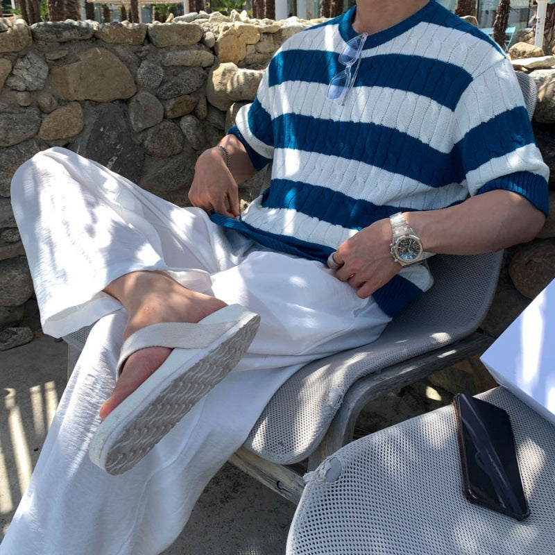 Nice Coast Tee – Summer Stripe Knit