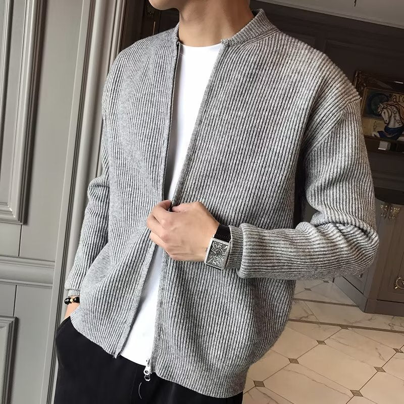 Milan Knit Jacket – Slim Zip-Up