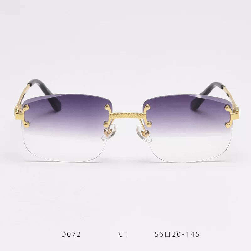 Vienna Edge – Square Frameless Sunglasses