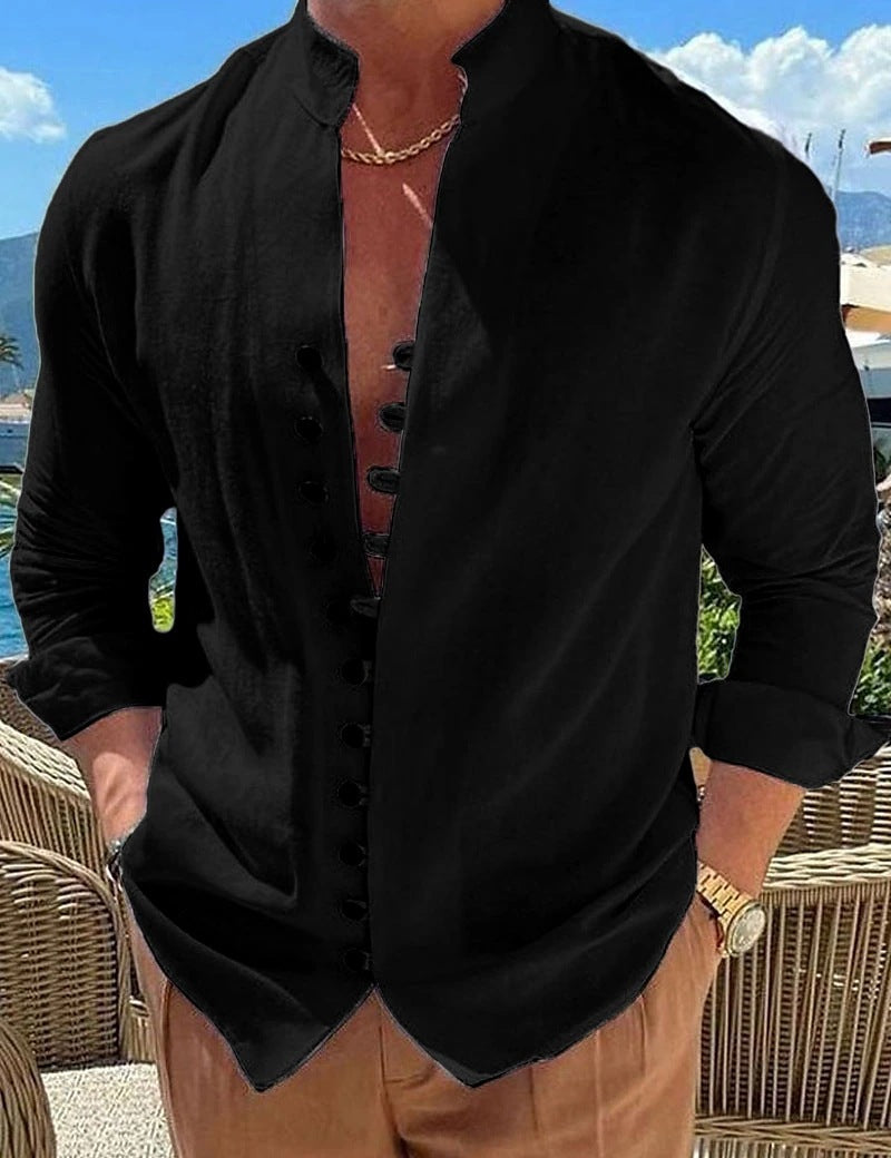 Mykonos Shirt – Retro Button Line