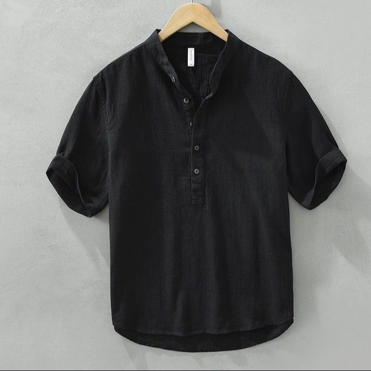 Yachat Linen Shirt – Striped Summer Collar