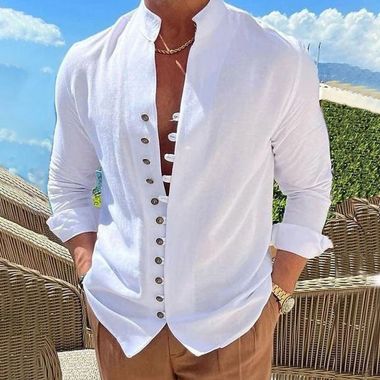 Mykonos Shirt – Retro Button Line