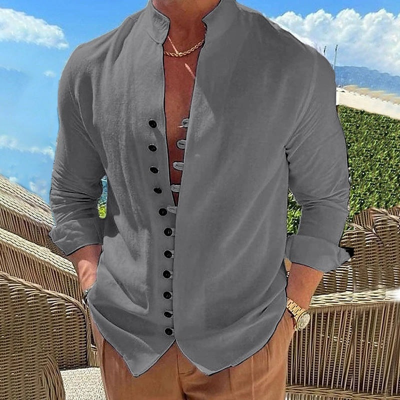 Mykonos Shirt – Retro Button Line