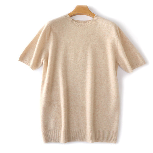 Marrakech Knit Tee – Soft Short Sleeve Sweater