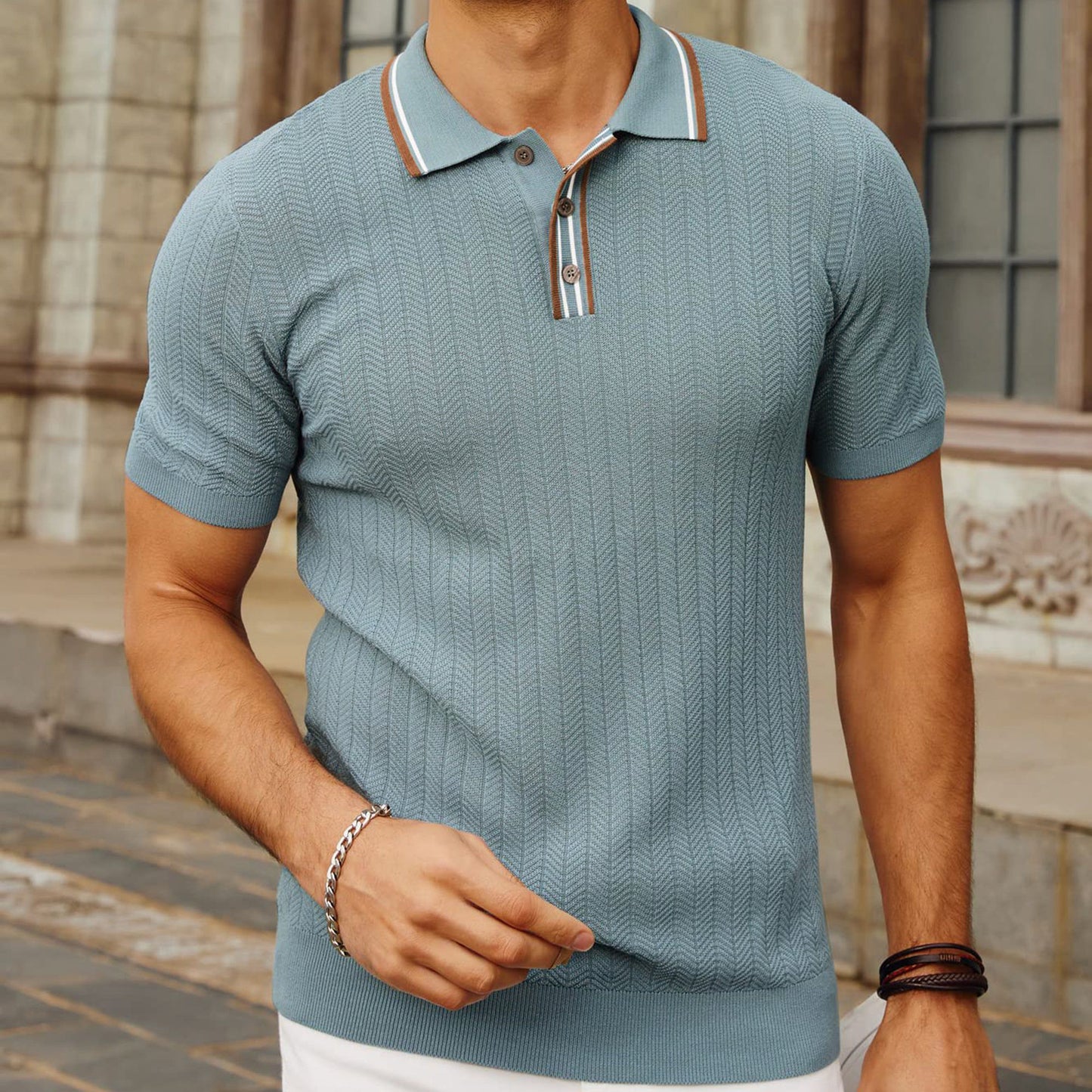 Formentera Polo – Textured Summer Knit