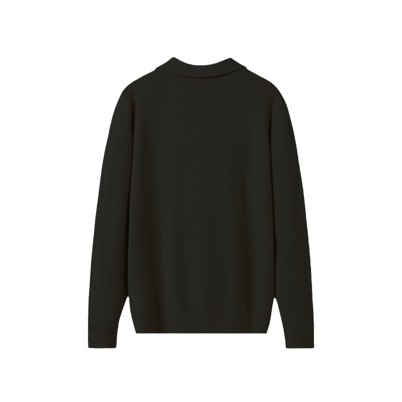 Geneva Zip Cardigan – Ribbed Knit Lapel