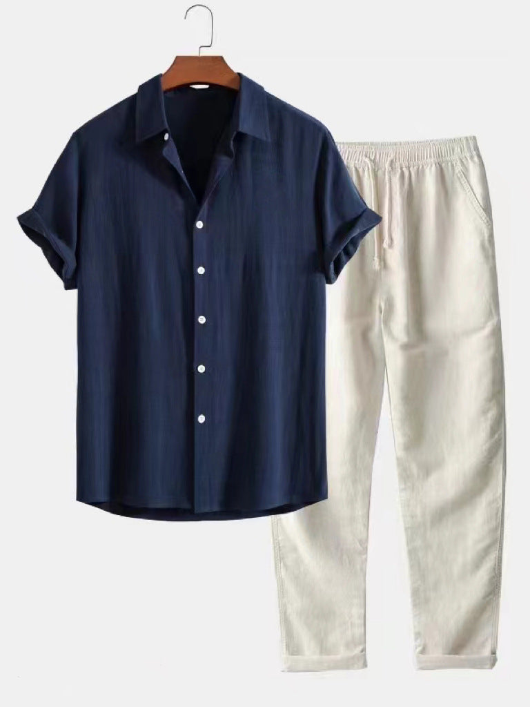 Capri Set – Linen Short Sleeve Pants