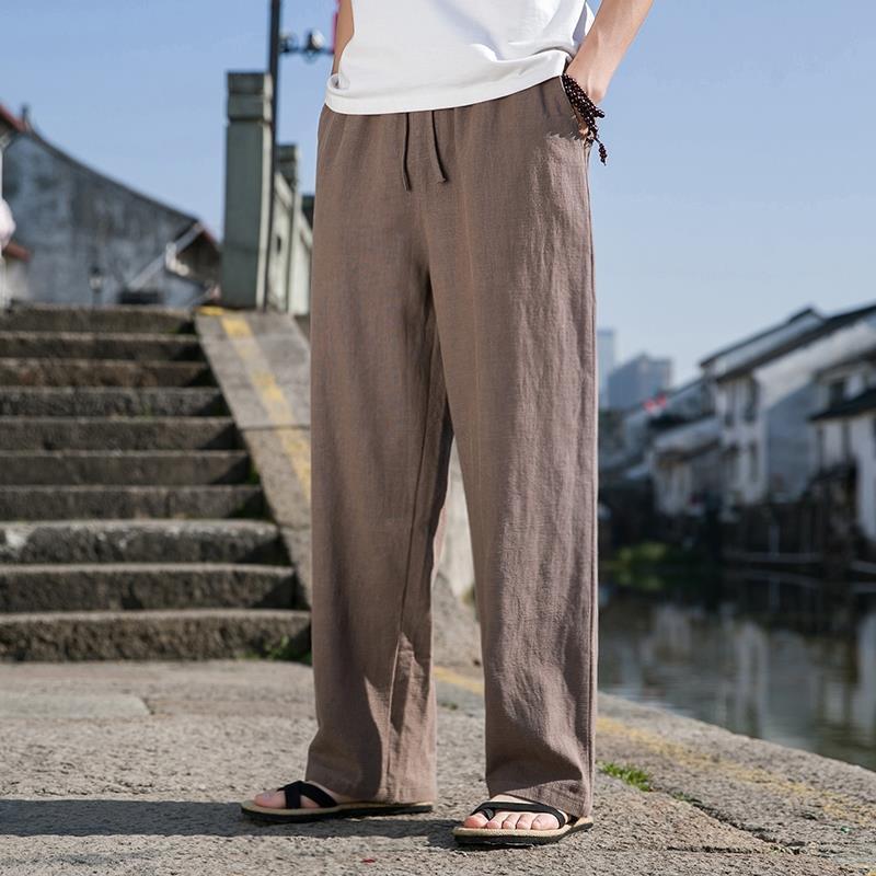 Linen Lounge Trousers – Relaxed Fit