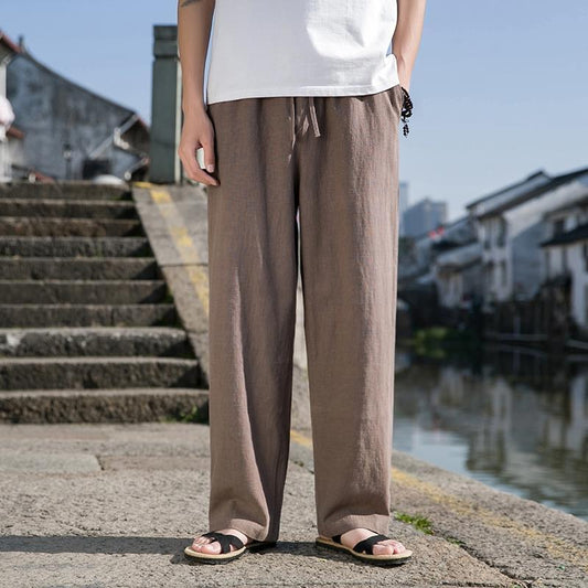 Linen Lounge Trousers – Relaxed Fit