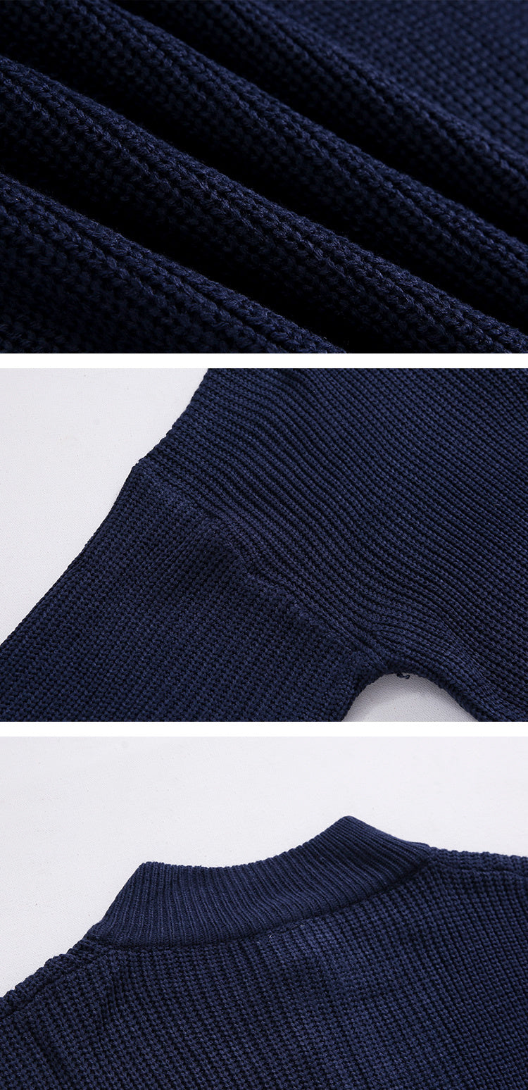 Monaco Zip Knit – Half Turtleneck Sweater
