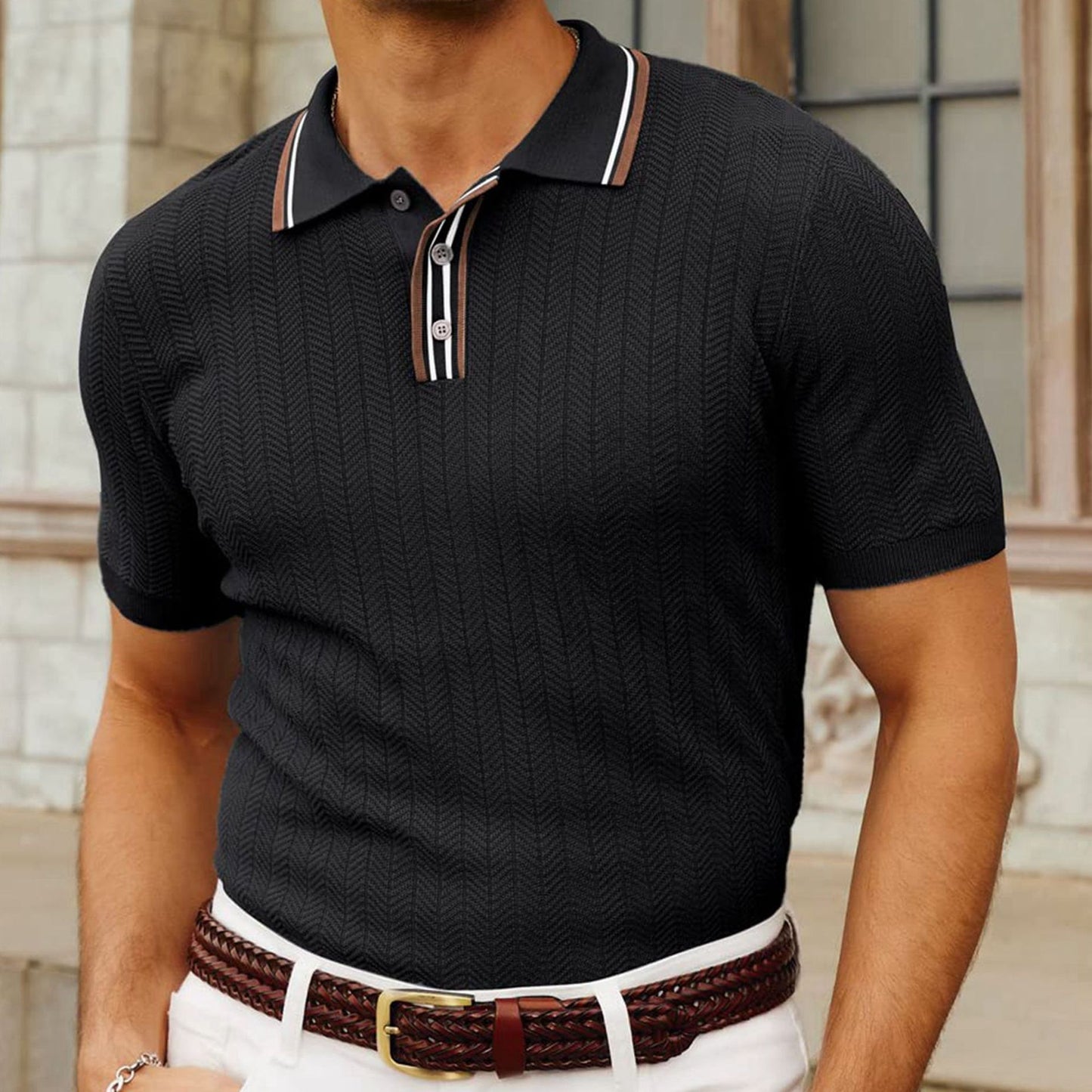 Formentera Polo – Textured Summer Knit