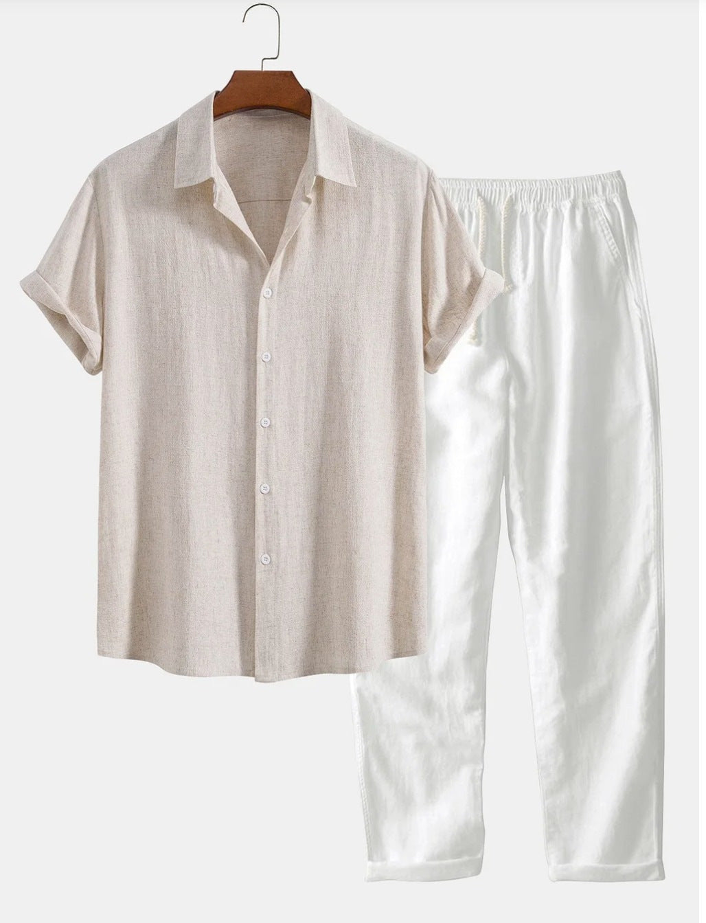 Capri Set – Linen Short Sleeve Pants