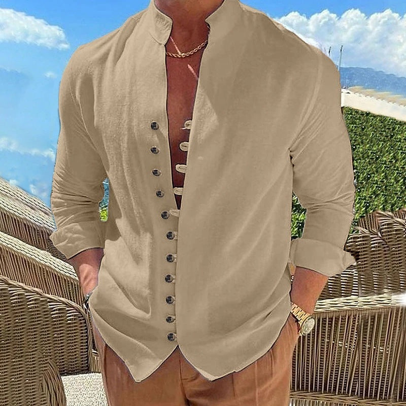Mykonos Shirt – Retro Button Line