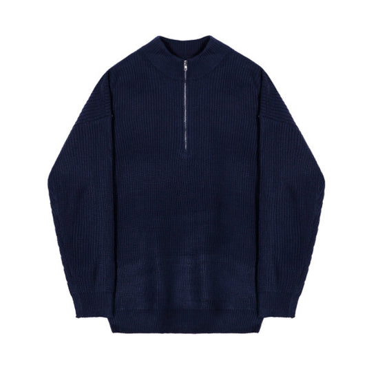 Monaco Zip Knit – Half Turtleneck Sweater