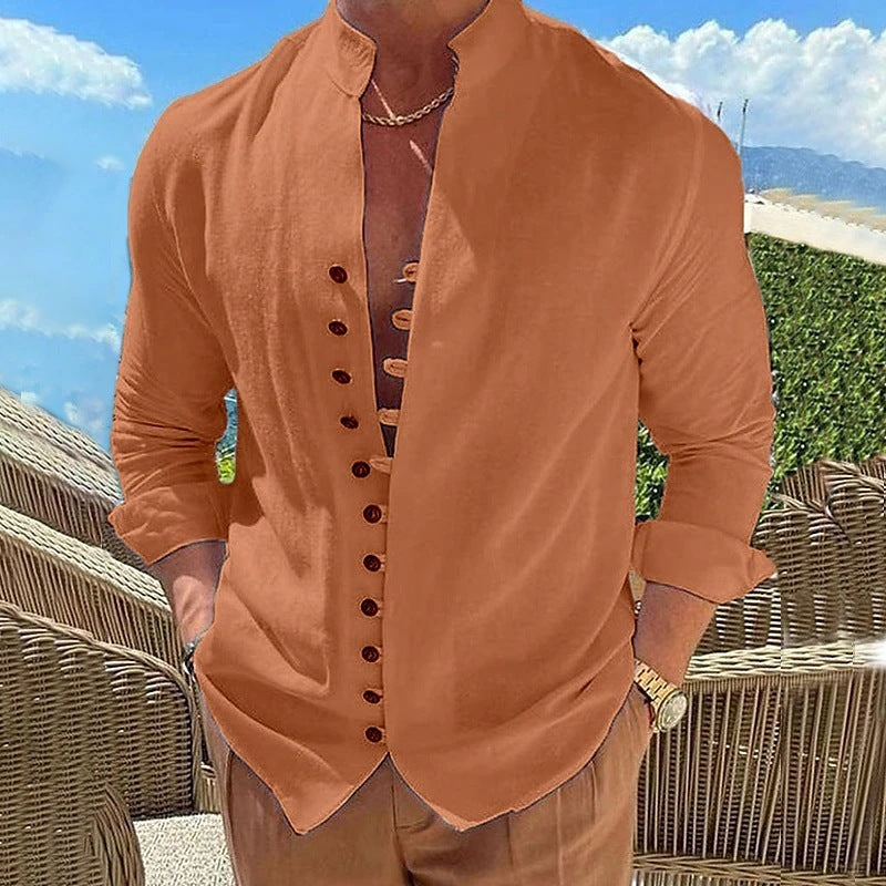 Mykonos Shirt – Retro Button Line